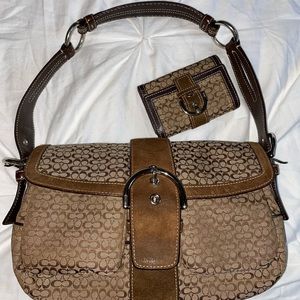 Coach purse and wallet
